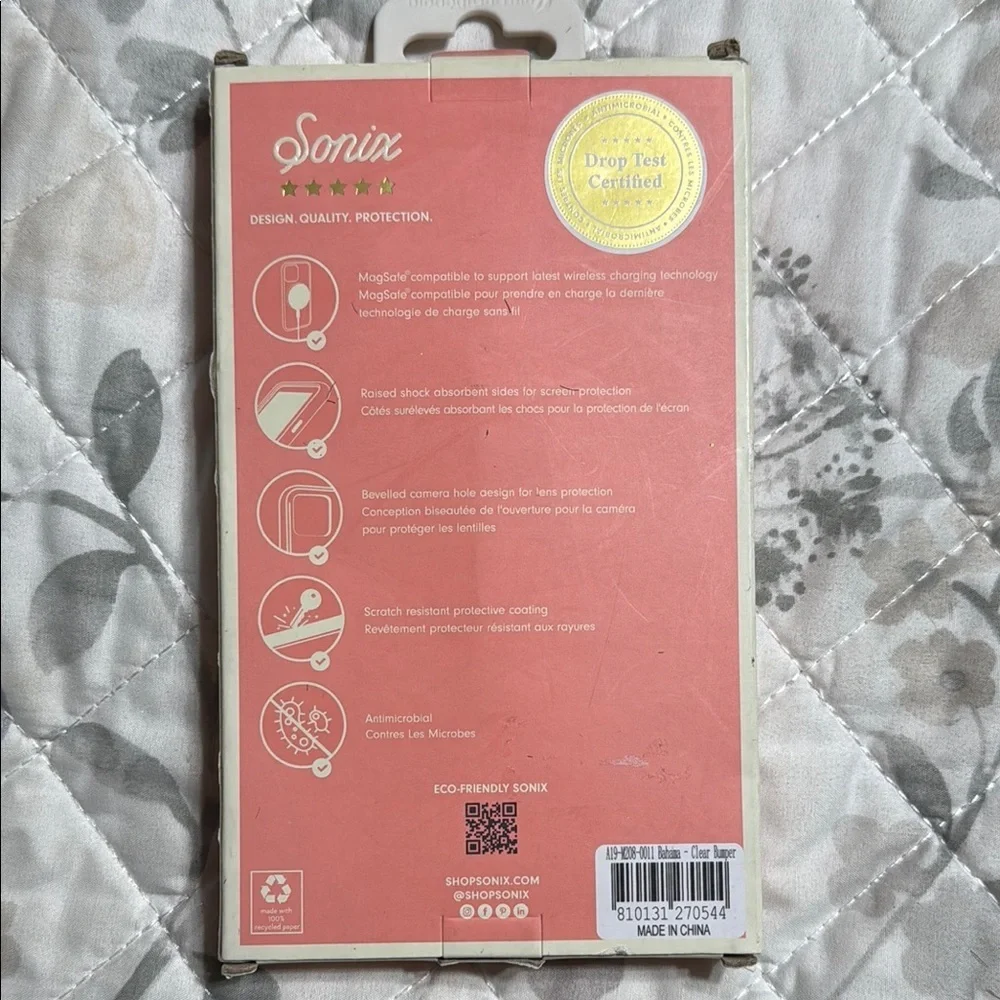 Sonix Eco-Friendly iPhone Case - Green Leaf Design